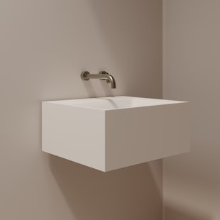 Wastafel Ideavit Solidtetris 45x40x20 cm Solid Surface Mat Wit