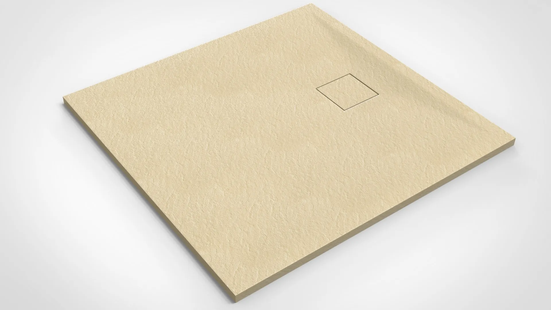Douchebak BWS Naxos Stonelook SMC 120x80 Cm Mat Beige