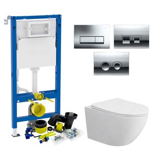 Geberit UP100 Toiletset Compleet | Inbouwreservoir | BWS Tado | Drukplaat