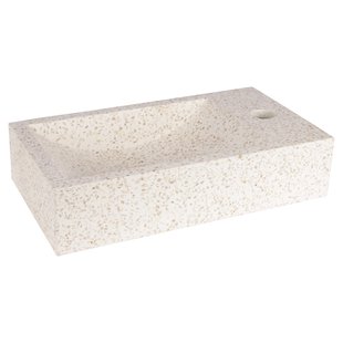 Fontein Differnz Hura L Terrazzo 40x22x9 Cm Beige
