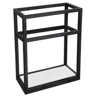 Handdoekhouder Fontein Differnz Hura L Gecoat Staal 40x22x50 Cm Zwart