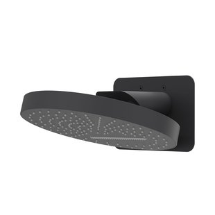 Hoofddouche IVY HALO Wandmodel Inc. Wandbeugel en Inbouwbox 32 cm Mat Zwart PED