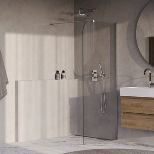 BRAUER Orion inloopdouche helder glas 100x200 incl. glascoating chroom