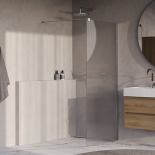 BRAUER Oblivion Flow inloopdouche helder ribbelglas 90x200 incl. glascoating chroom