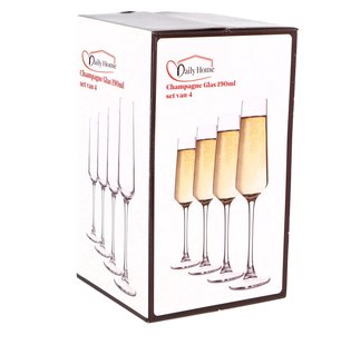 Daily Home Champagne Glas Set Van 4