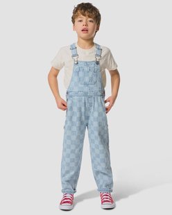 HEMA Kinderjumpsuit blokken lichtblauw (lichtblauw)