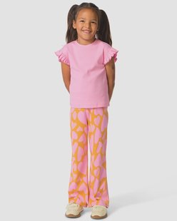 HEMA Kinderlegging rib hartjes geel (geel)