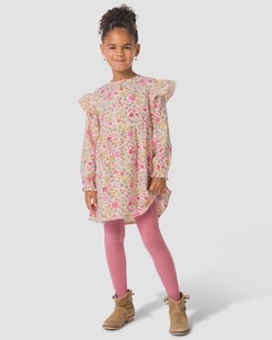 HEMA Kinderjurk bloemen ecru (ecru)