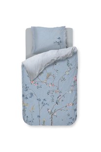 Pip Studio Dekbedovertrekset Bamboo Blossom Lichtblauw 140x200cm/220cm