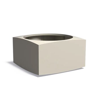 Aluminium plantenbak NOOA 140x140x80cm.