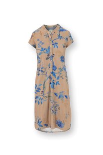 Pip Studio Dalia Nachthemd Korte Mouw Marigold Blauw XS