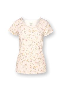 Pip Studio Tilly Top Korte Mouw Little Delhi Gebroken Wit S