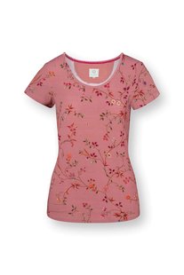 Pip Studio Tilly Top Korte Mouw Delhi Dreams Roze S