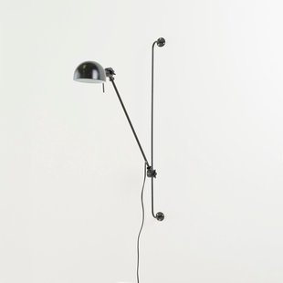 Verstelbare metalen wandlamp met scharnierarm, Kikan