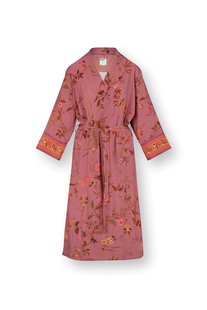 Pip Studio Noa Kimono Bodhi Flower Donkerroze XXL