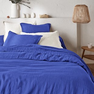 Dekbedovertrek in gewassen linnen, Linot