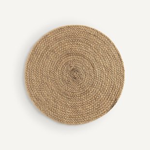 Set van 4 placemats van jute, Djutt, door Valérie Barkowski