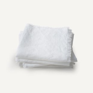 Set van 4 servetten in gewassen linnen, Yastigi