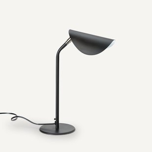 Tafellamp in mat zwart metaal, richtbaar, Funambule