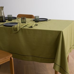 Tafelkleed in gewassen linnen/katoen Métis Bourdon