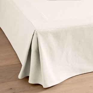 Effen bedrand in zuiver katoen Panama