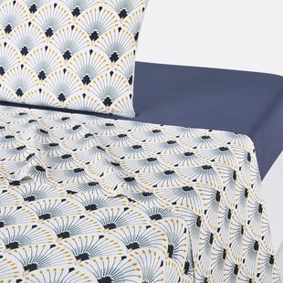 Plat laken in katoensatijn Pawica