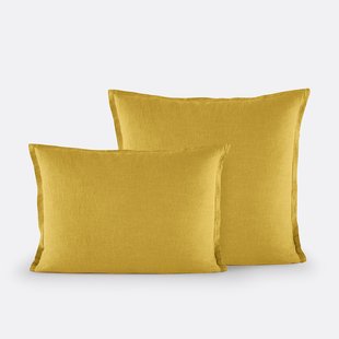 Kussensloop in gewassen linnen Linot