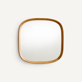 Organische spiegel in massief eik, H60cm, Orion