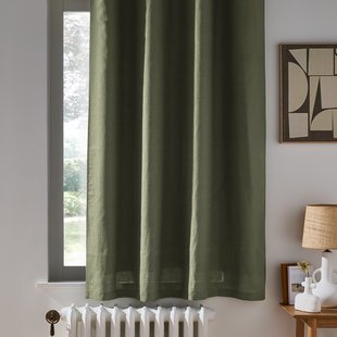 Onega gewassen linnen verduisterend radiatorgordijn