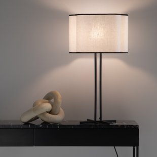 Lampenkap, groot formaat, in gewassen linnen, Suso