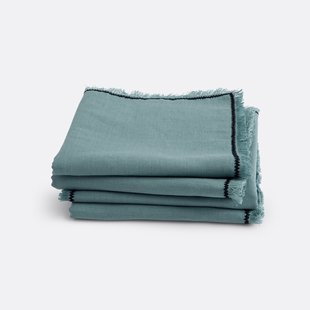 Set van 4 tafelservetten linnen/katoen, Menorca