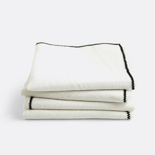 Set van 4 tafelservetten linnen/katoen, Menorca