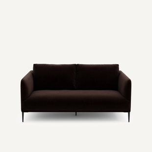 3-zits compacte bank in fluweel, Oscar, ontwerp Emmanuel Gallina