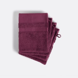 Set van 4 washandjes van gekamd katoenen van 600 g/m², KHEOPS