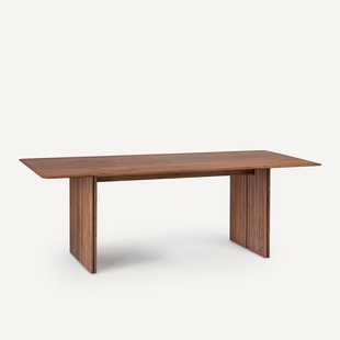 Tafel in massief notenhout en fineer L220 cm, Minela