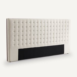 Gestoffeerd badstof hoofdbord L220cm Alezan