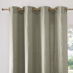 Linnen gordijn met oogjes, Elba