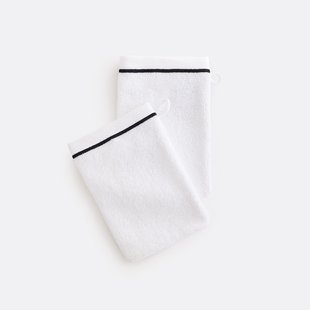 Set van 2 washandjes in gekamd katoen 675 gr/m², Victor