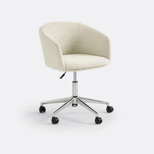 Draaiende bureaustoel met wieltjes, Thea