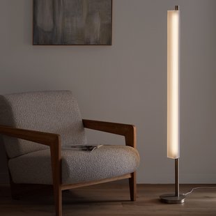 Vloerlamp in gezandstraald glas, design Gallina, Strozzi