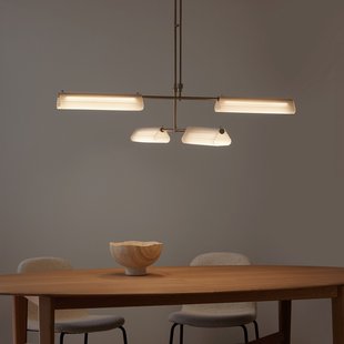 Hanglamp van gezandstraald glas, Gallina, Strozzi