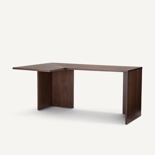 Walnoot gefineerde hoekplank L165 cm, Werken