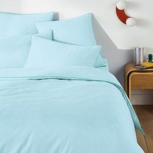 Effen dekbedovertrek in katoen, Macha