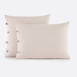 Effen kussensloop te strikken in katoen , Scenario