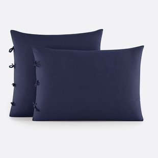 Effen kussensloop te strikken in katoen , Scenario