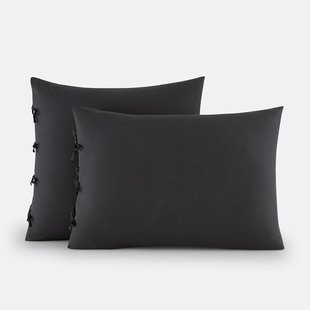 Effen kussensloop te strikken in katoen , Scenario