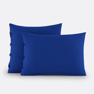 Effen kussensloop te strikken in katoen , Scenario