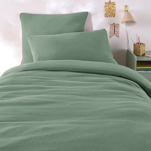 Kinderdekbedovertrek in gaas/gewassen katoen, Kumco