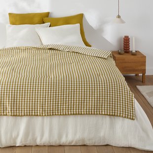 Quilt van geweven-geverfd katoen/linnen, Cottage