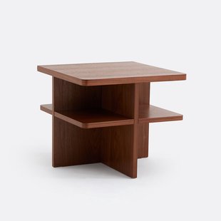 Nachtkastje van gefineerd notenhout Caliste